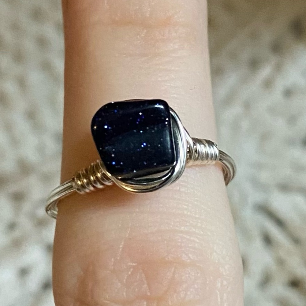 Crystal rings.